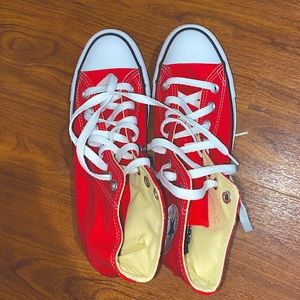 Red Converse High Tops